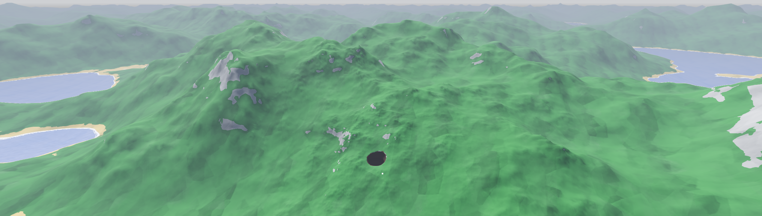 image from Large-Scale Smooth Voxel Terrain